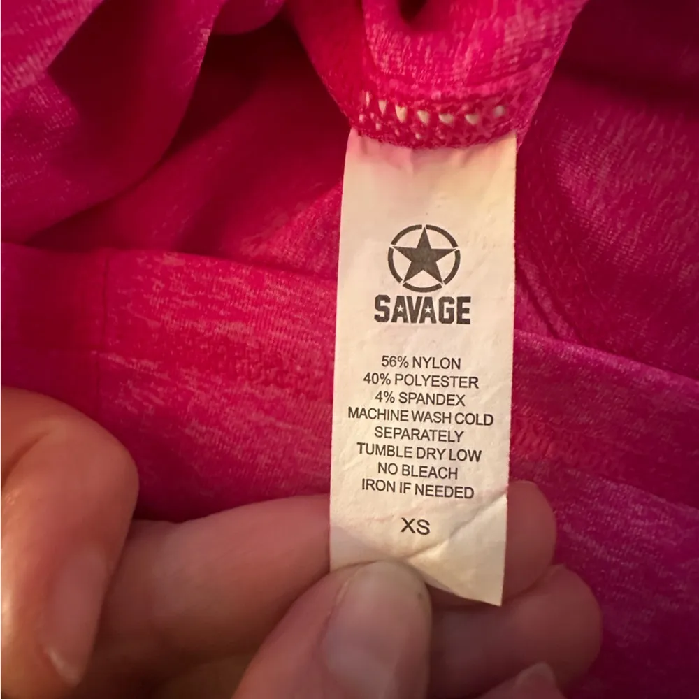 Savage Barbell sweat wicking 4 way stretch Active Top Hot Pink Size XSmall - Image 7