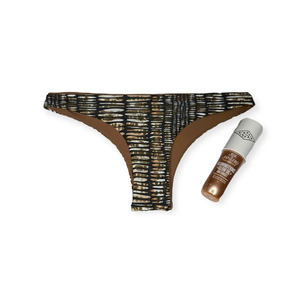 new Issa de’ mar ☀︎︎ Poema Reversible Bikini Bottom ☀︎︎ Pebble Cafe ☀︎︎ Large Brown - Image 2