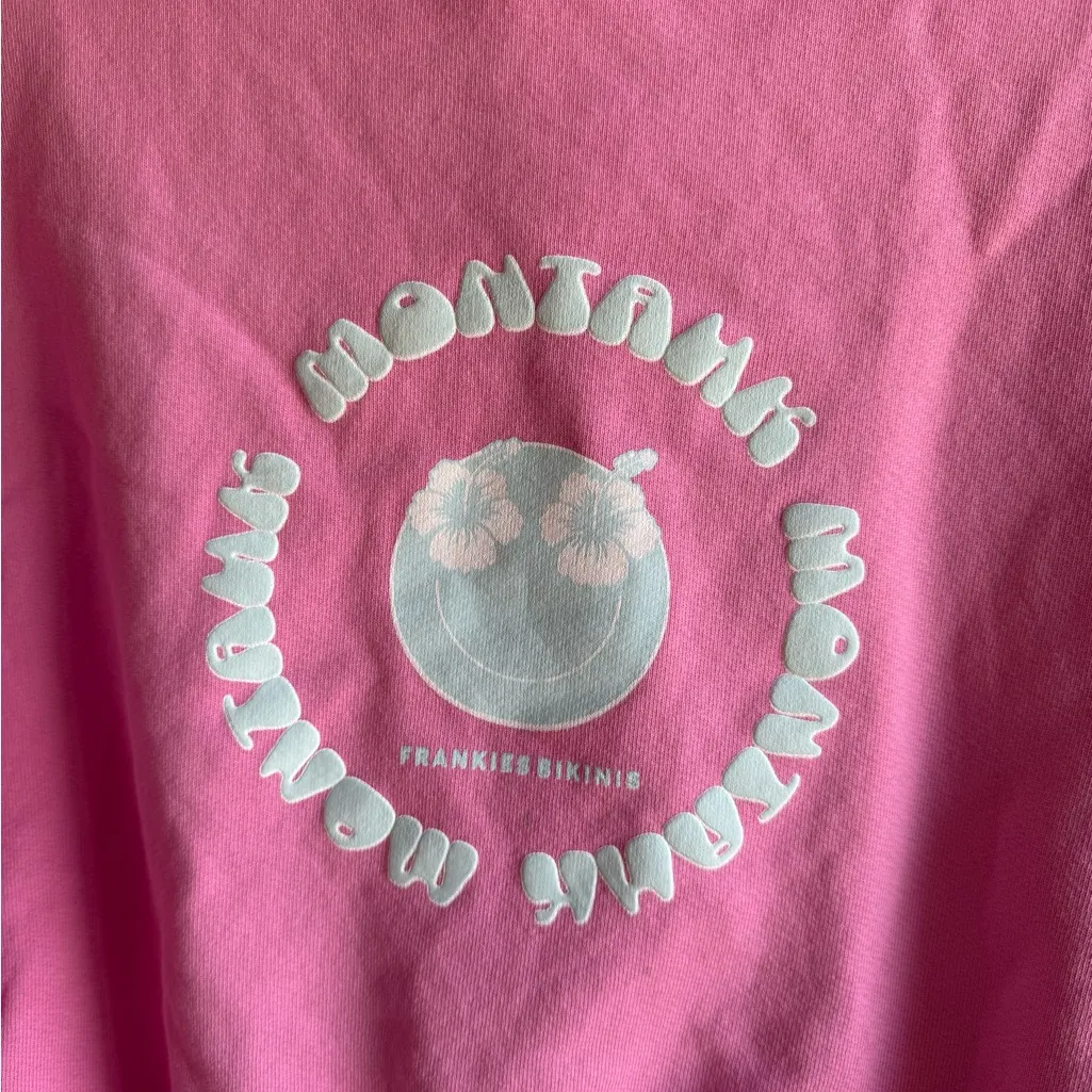 Frankies Bikinis Pink Hoodie  MONTANA - Image 3