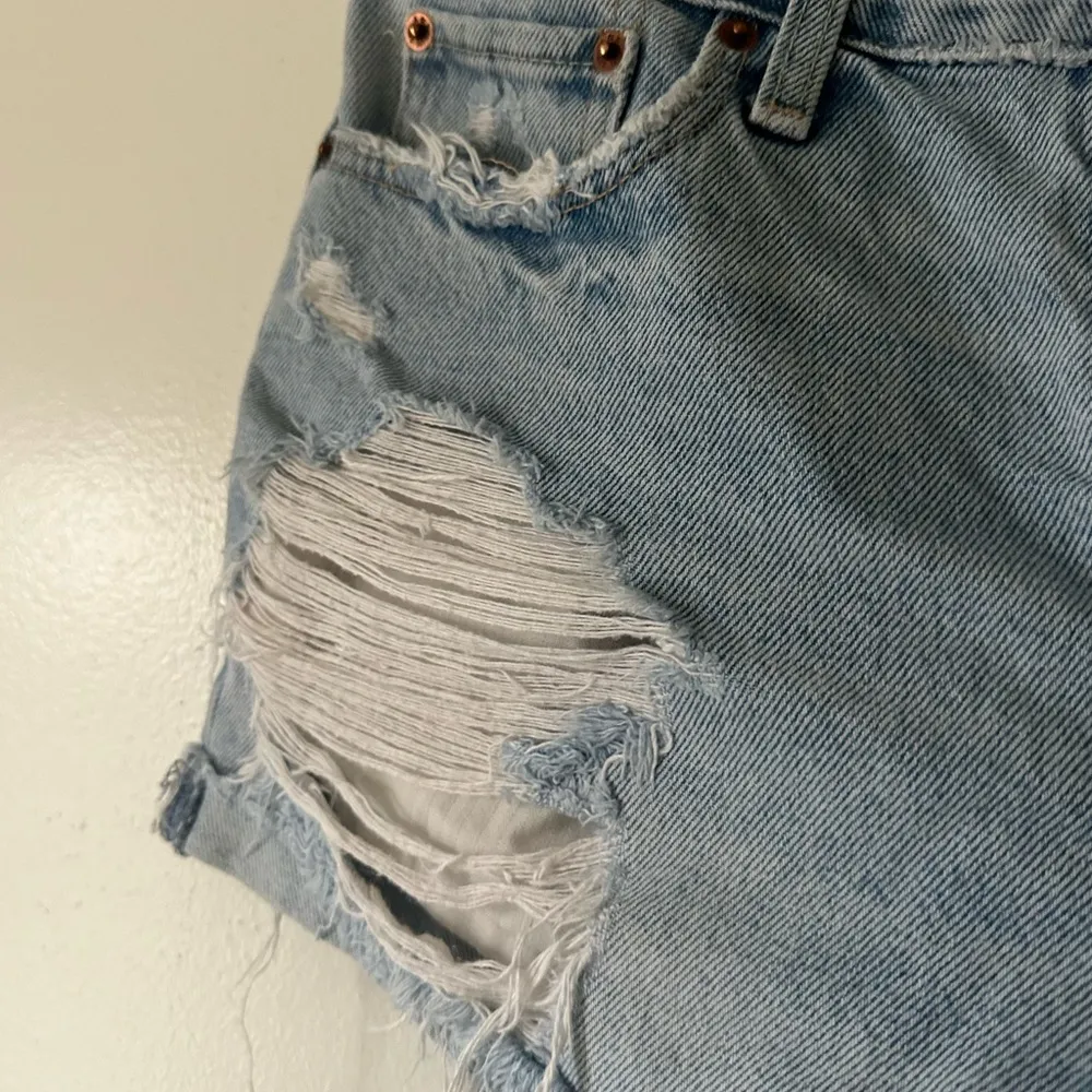 Distressed Denim Shorts - Image 3