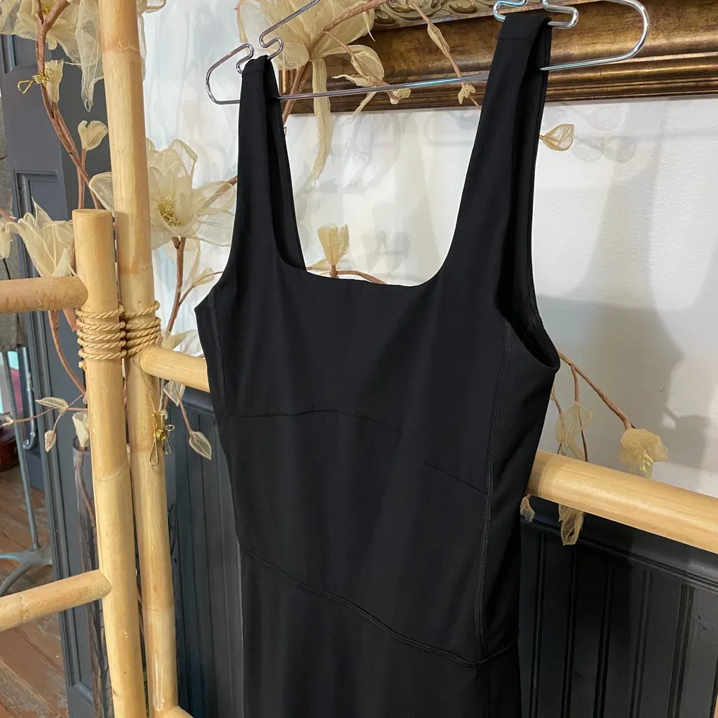 Everlane The Perform Square-Neck Unitard Black Bodysuit Jumpsuit - M 🧡🎀 - Image 9