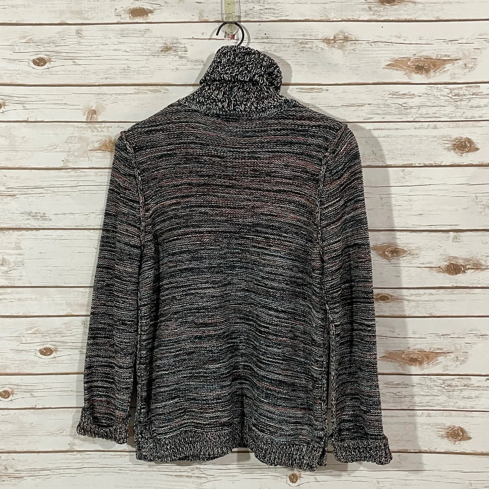 525 America Marled Knit Turtleneck Sweater - Multi - Medium - Image 8