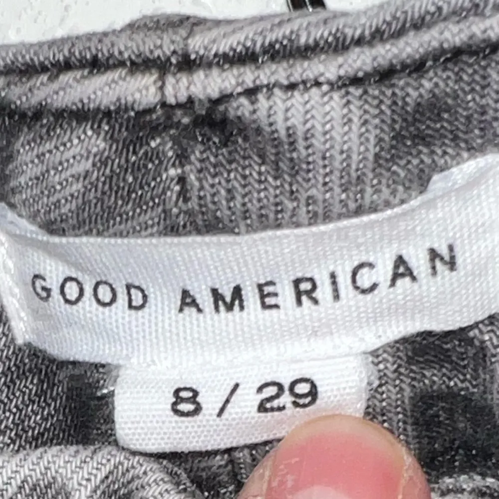 Women’s Grey Slim Strait Jean High Rise Slit 8/29 - Image 7