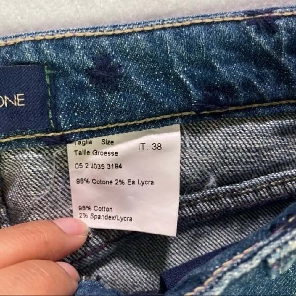 Piazza Sempione Womens Jeans Size 2 Medium Wash Denim Bootcut Mid Rise - Image 5