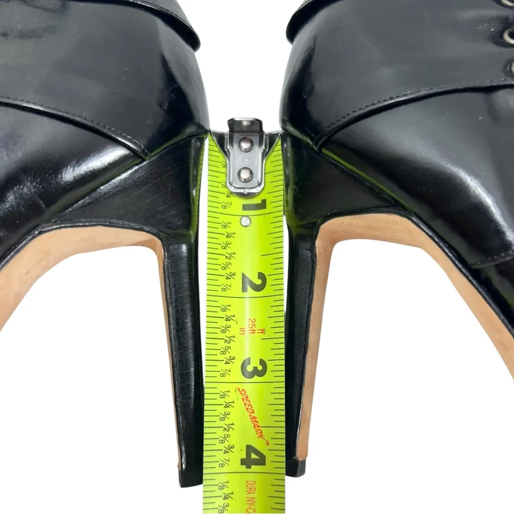 Manolo Blahnik M-Fertiti Fodera Leather Ankle Stiletto Boots - Image 12