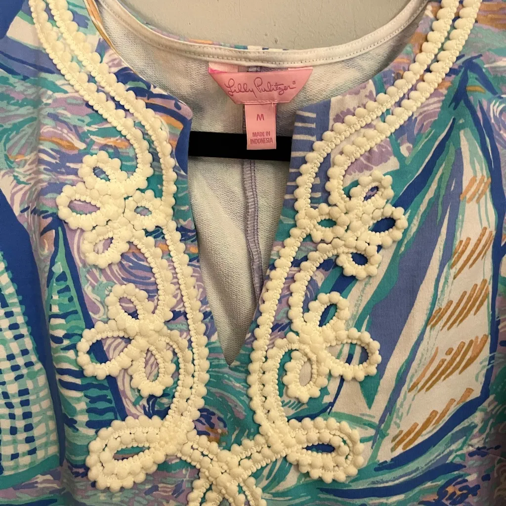 Lilly Pulitzer Multicolor Sailboat Dress Size M - Image 4