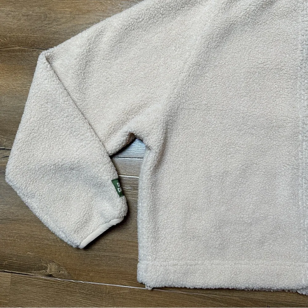 NWT Cozy Quarter Zip in Sand Tan Sherpa Fleece Size XS/S - Image 12