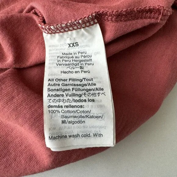 Madewell Knot Front Mauve Pink Tee Size XXS‎ - Image 8