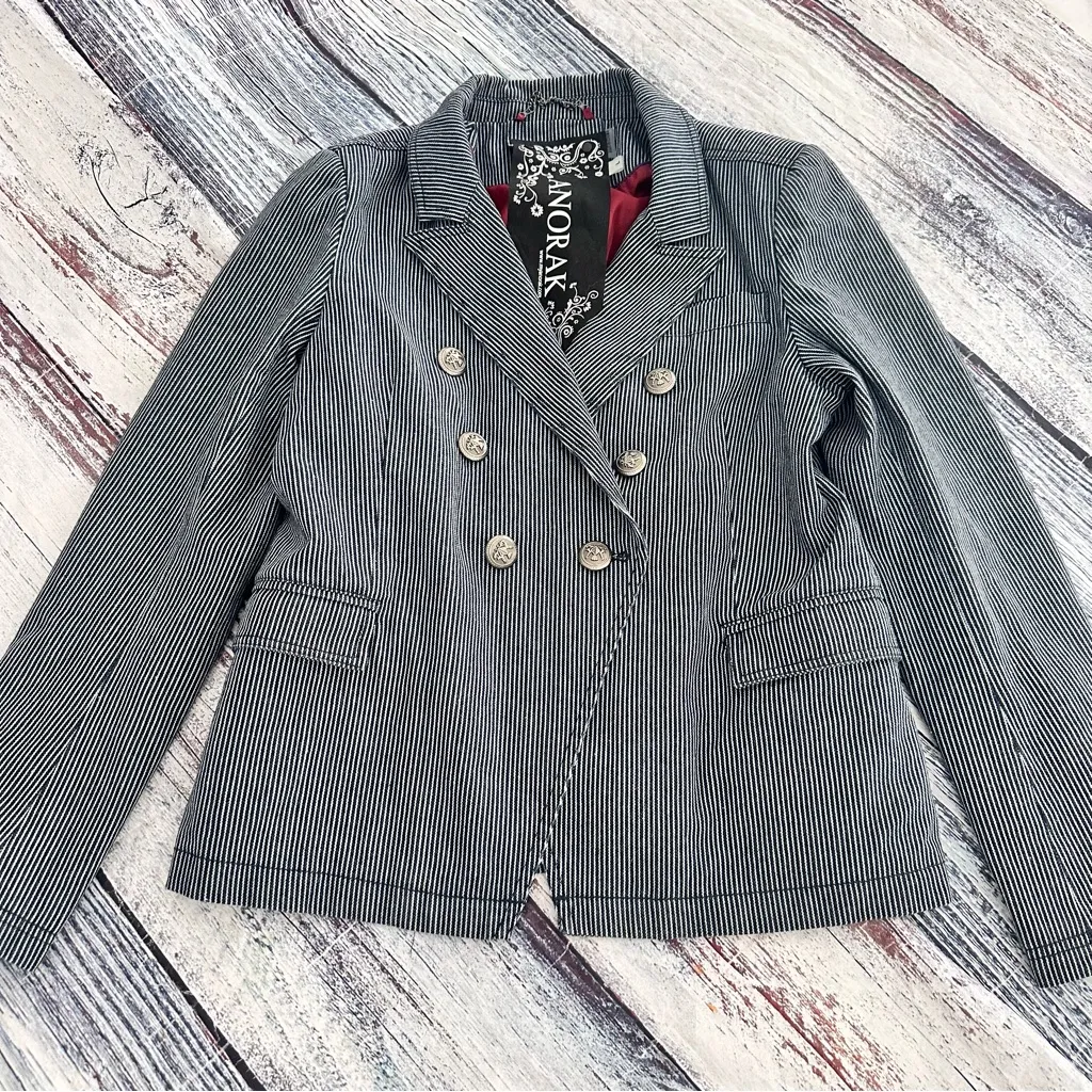 ANORAK Navy Pinstripe Double - Image 2