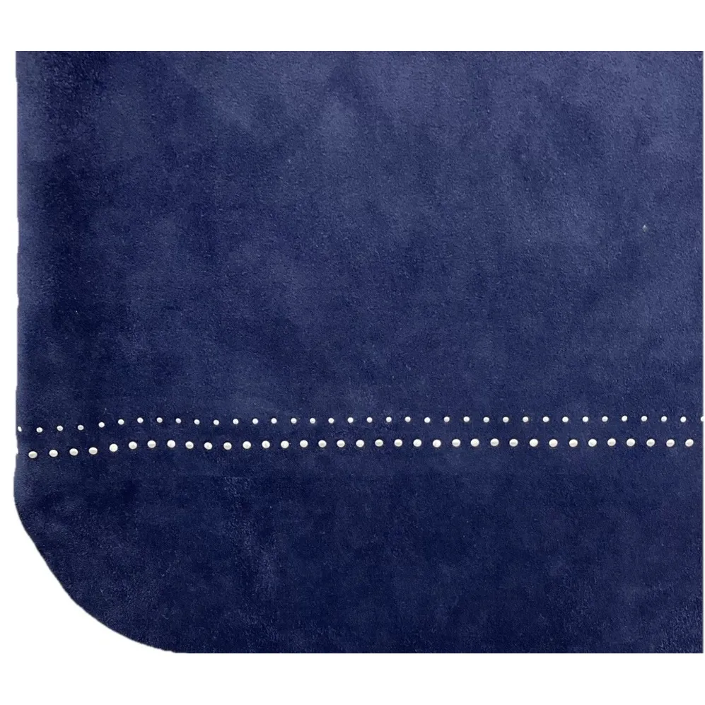 Soft Surroundings Ambrosia Faux Suede Sheath Dress Womens‎ Blue Studded Stretch - Image 5