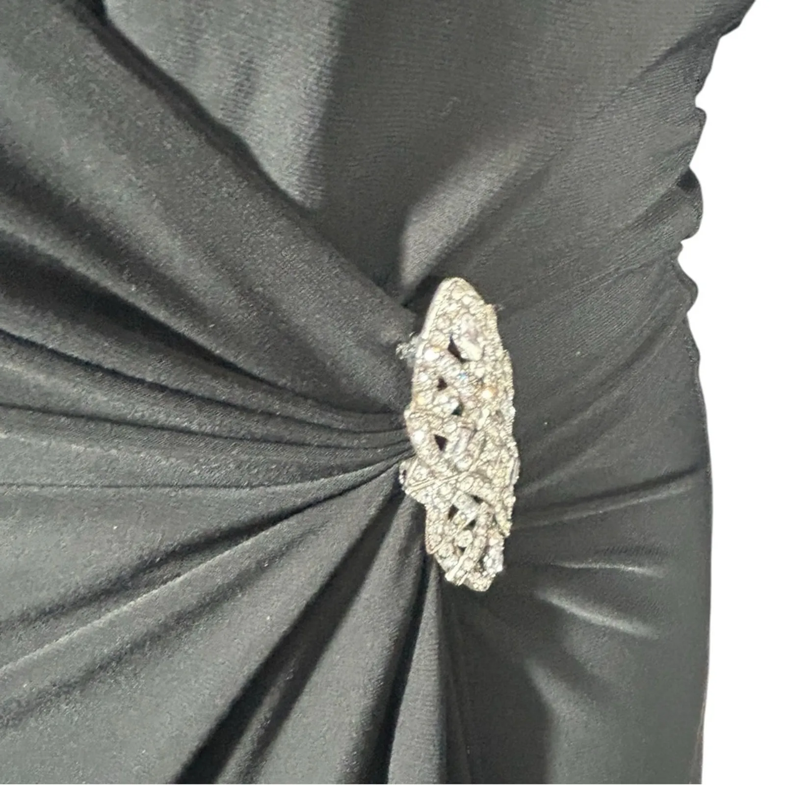 Lauren Ralph Lauren Black Long Sleeve Evening Gown Size 6 Formal - Image 8