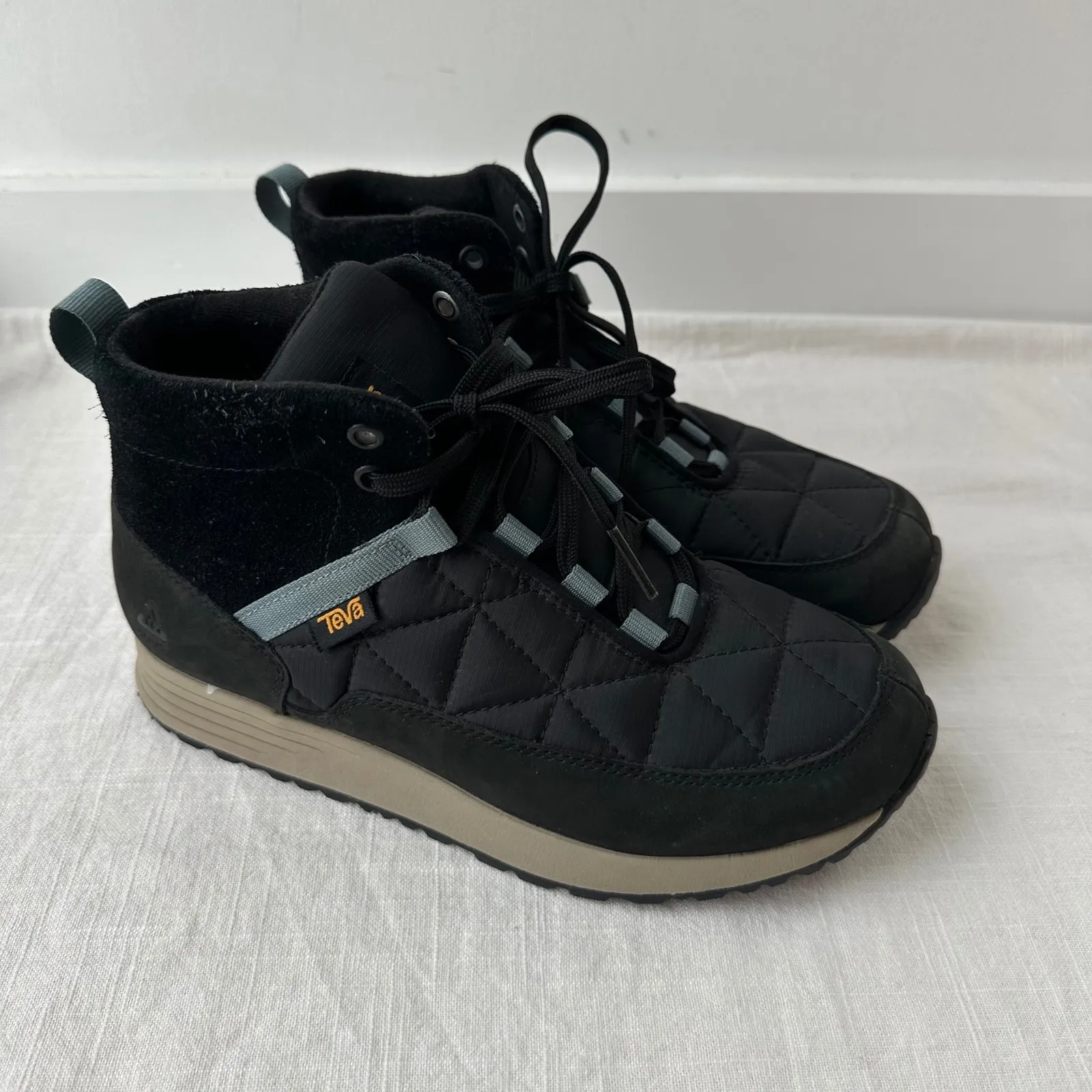 Teva Ember Commute WP Mid Boots Black Waterproof Winter Women's 8 Hiking Shoe - Image 5