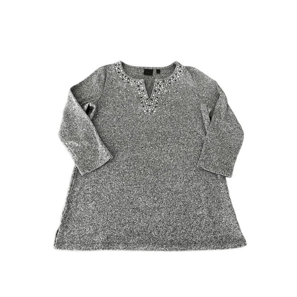 Rafaella Women's Embellished Sweater size S - Image 4