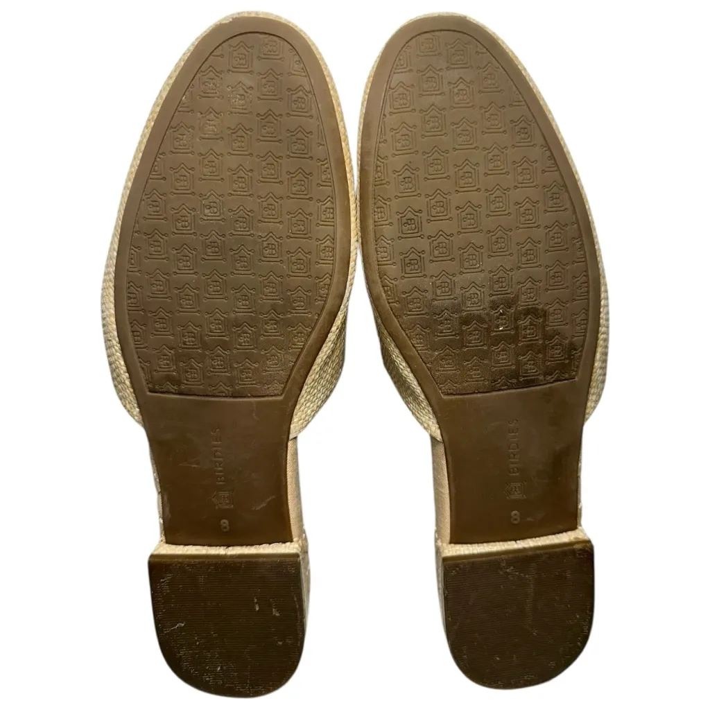 Birdies Womens Size 8 Beige Tan The Songbird Raffia Fringe Tassels Sandals Mules - Image 7