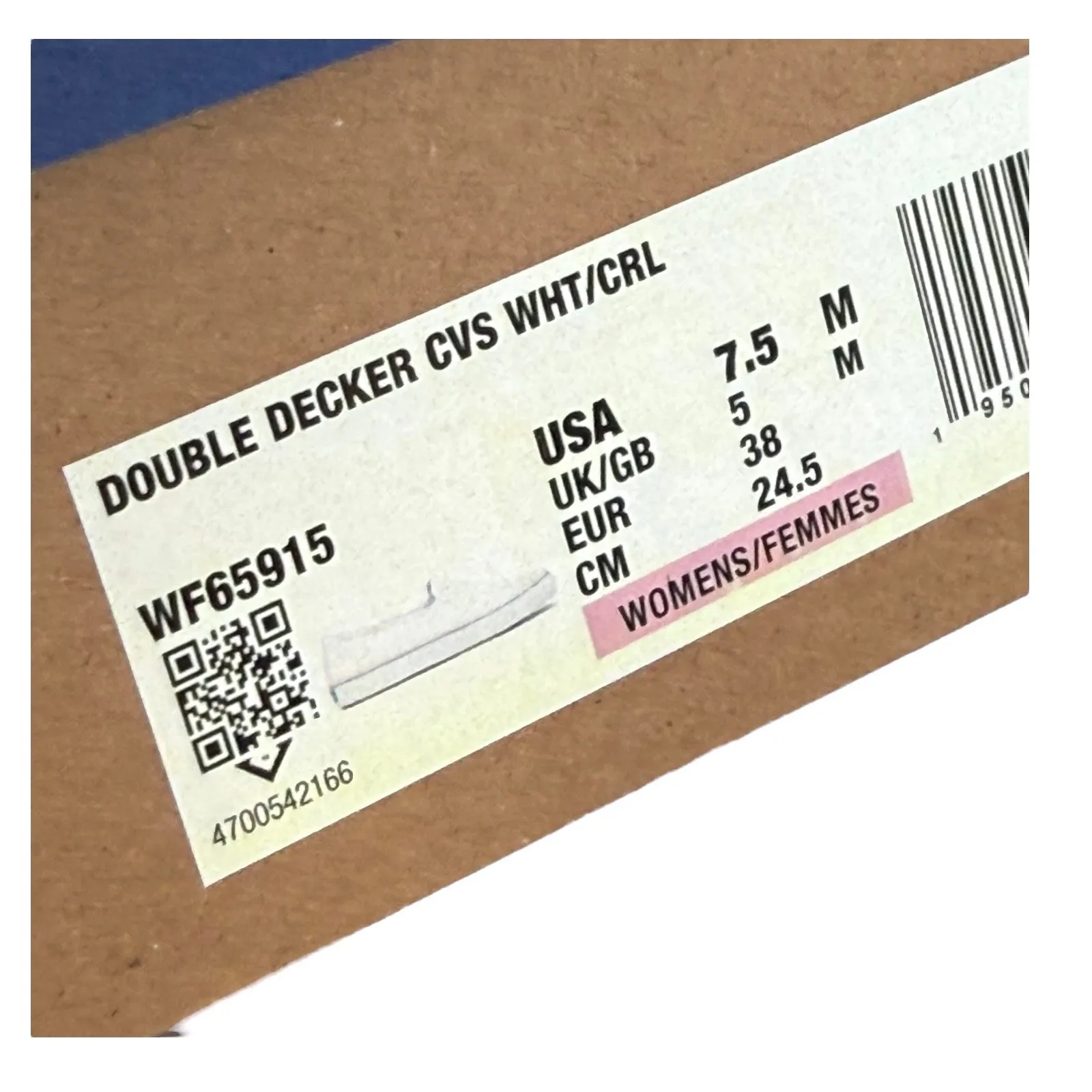 KEDS SHOES Double Decker White Coral Women's 7.5M Slip On Casual Sneaker NEW Box - Image 7