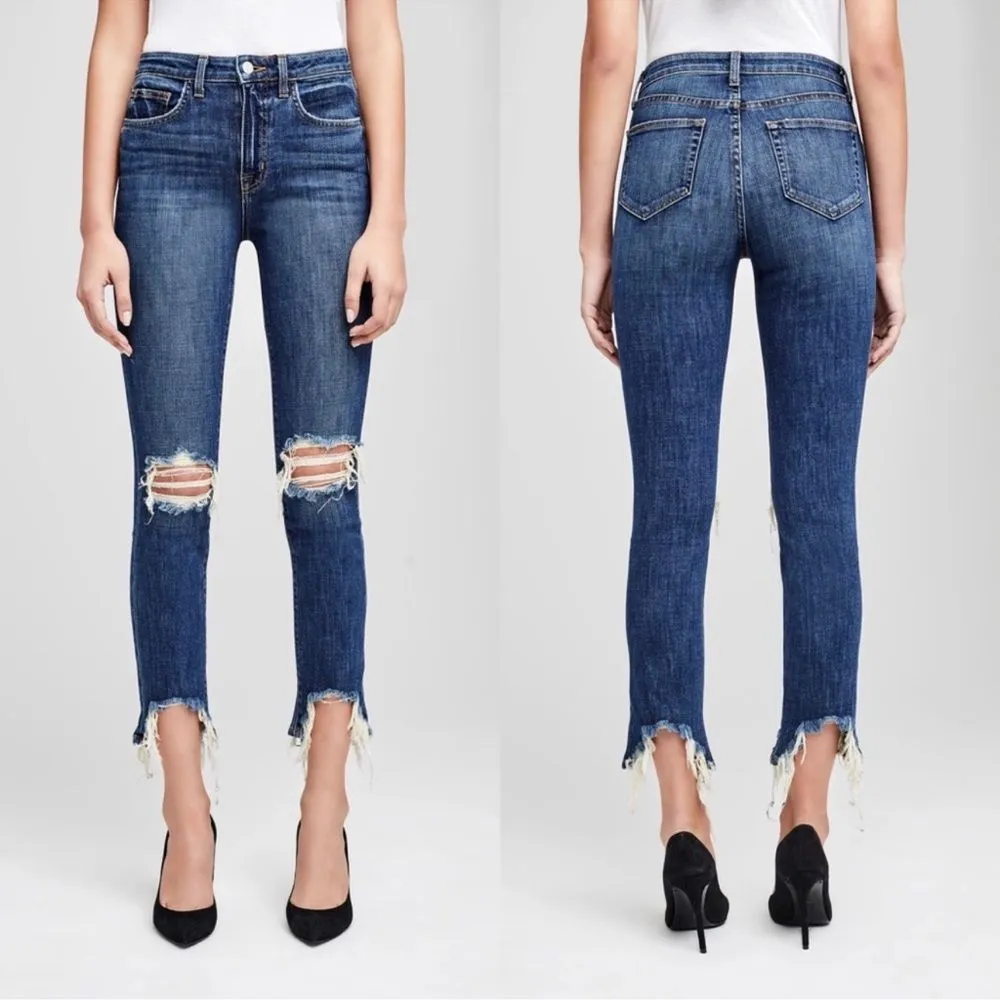 L'AGENCE Mariner High Line High Rise Skinny Jeans Distressed Size 26 - Image 4
