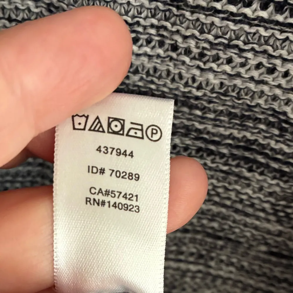 💥LOFT Grey Boxy Crew-neck Pullover Top L - Image 10