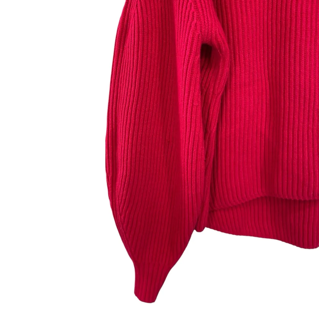 Anthropologie Maeve Pullover Sweater Mock Neck Pink - Image 3