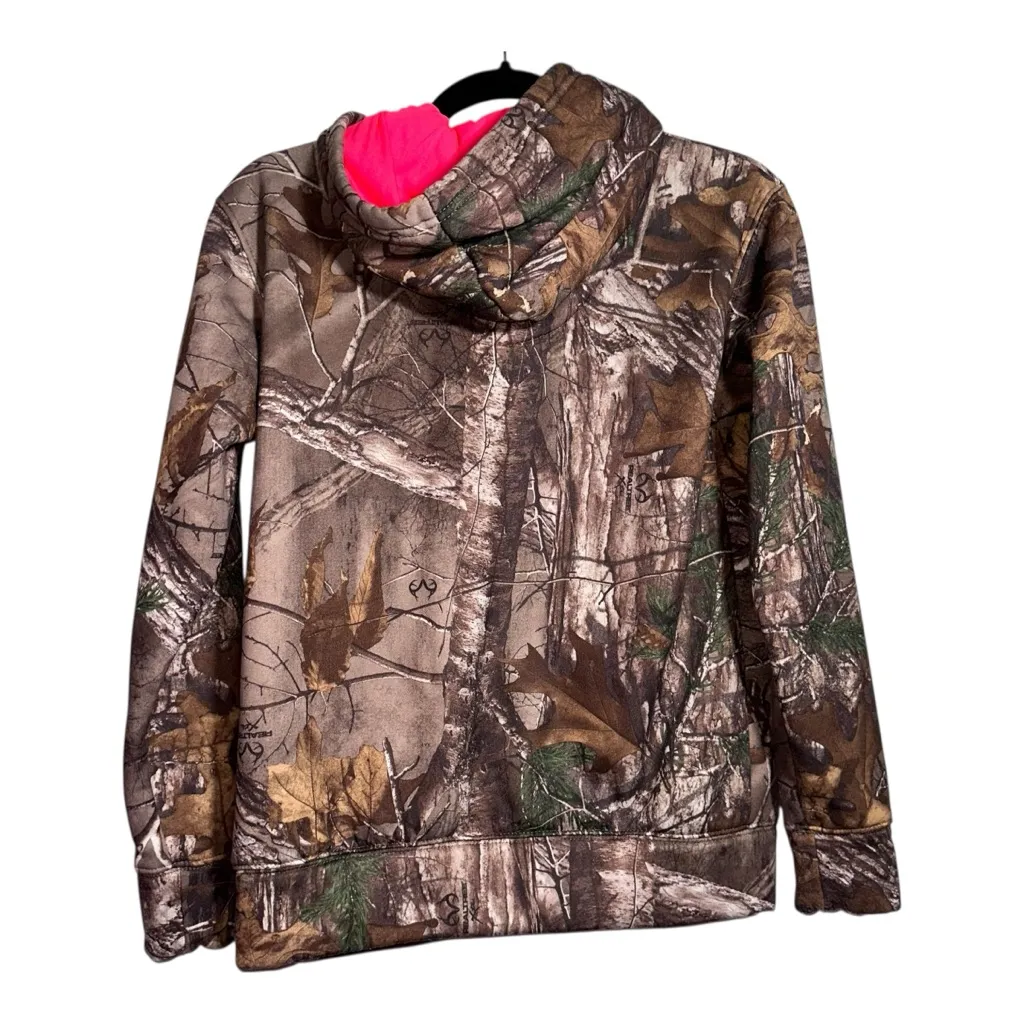 REALTREE Camouflage Pink Antler Women’s Hoodie Size Small (4-6) - Image 2