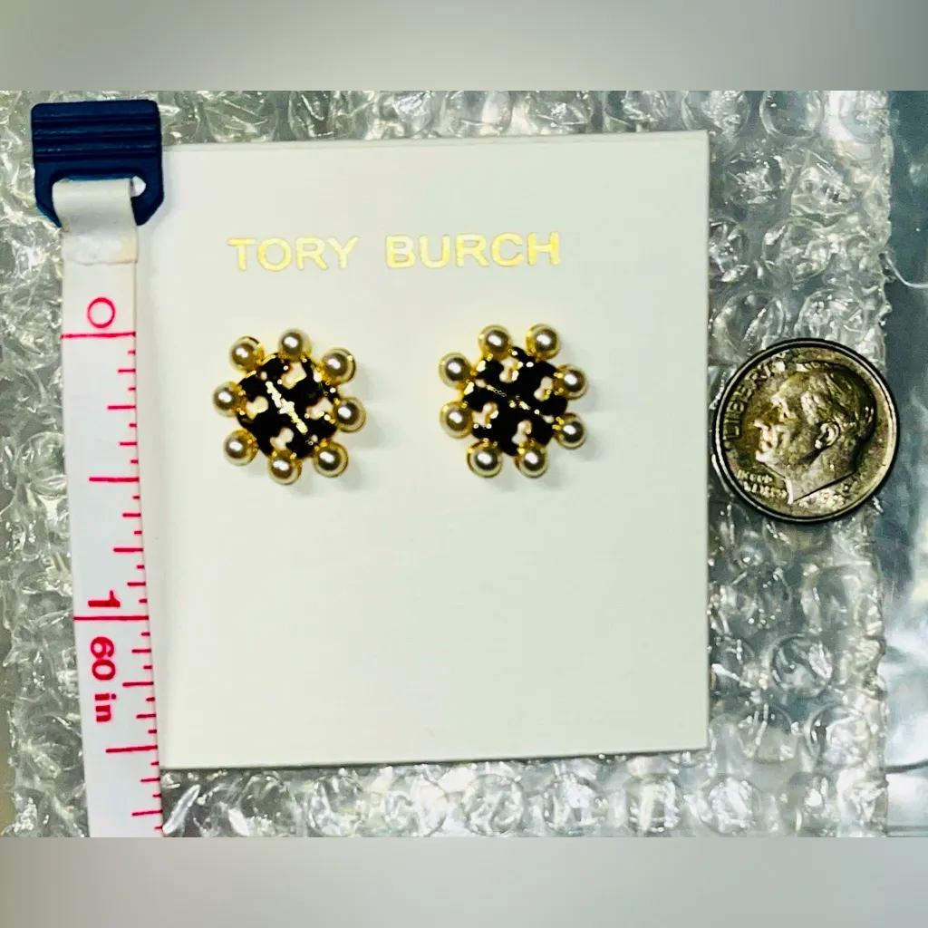 $98 Retail NWOT Tory Burch Kira Pearl Stud Earrings - Image 6