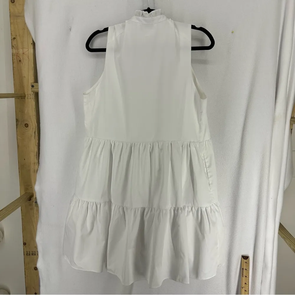 Amanda Uprichard Sleeveless Saffron Dress Womens Large White - Image 9