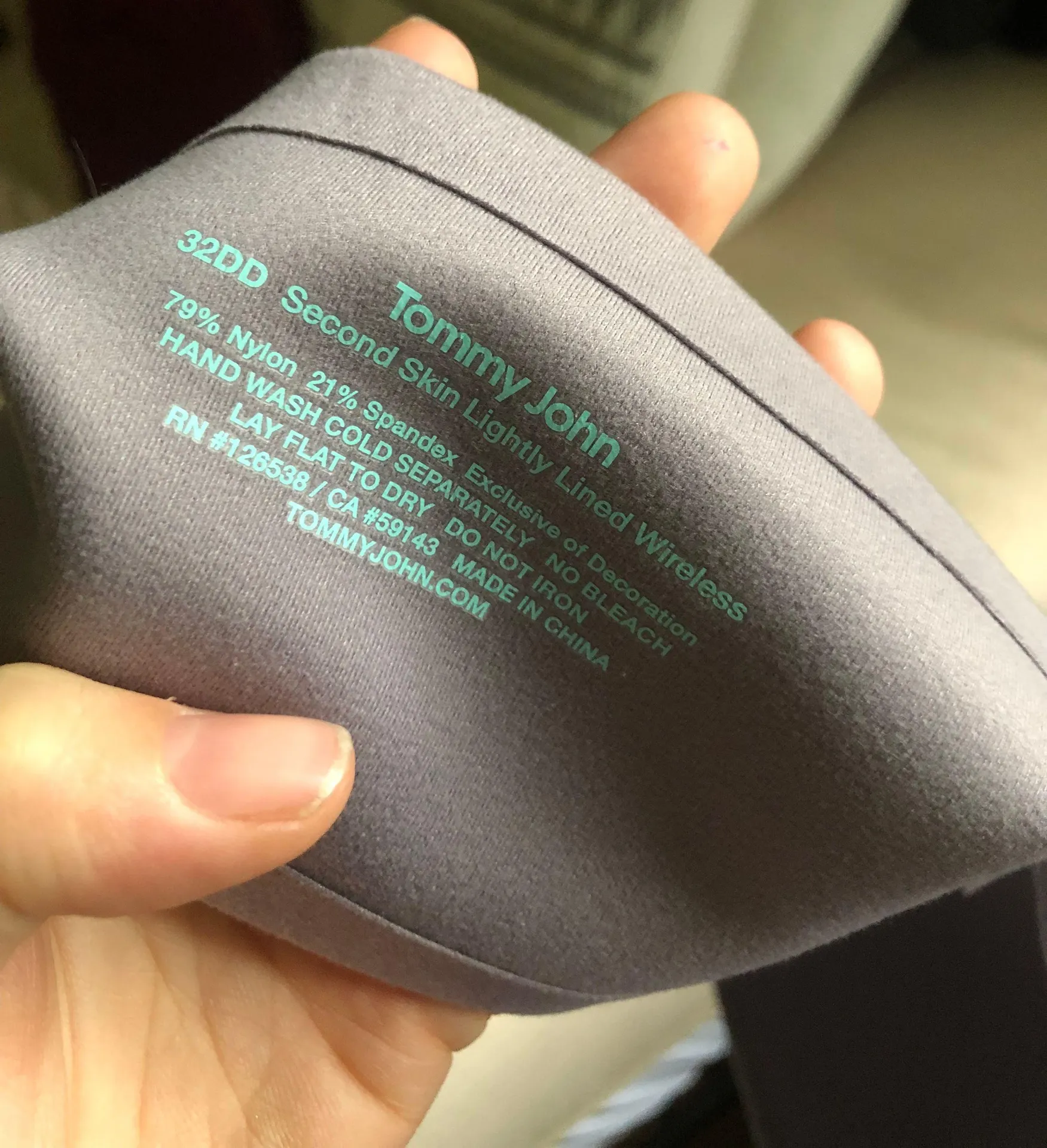 Tommy John Wireless Bra 32DD Purple Size M - Image 3