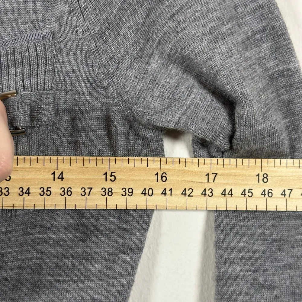 White House Black Market 100% Merino Wool V Neck Button Cardigan‎ - Image 8