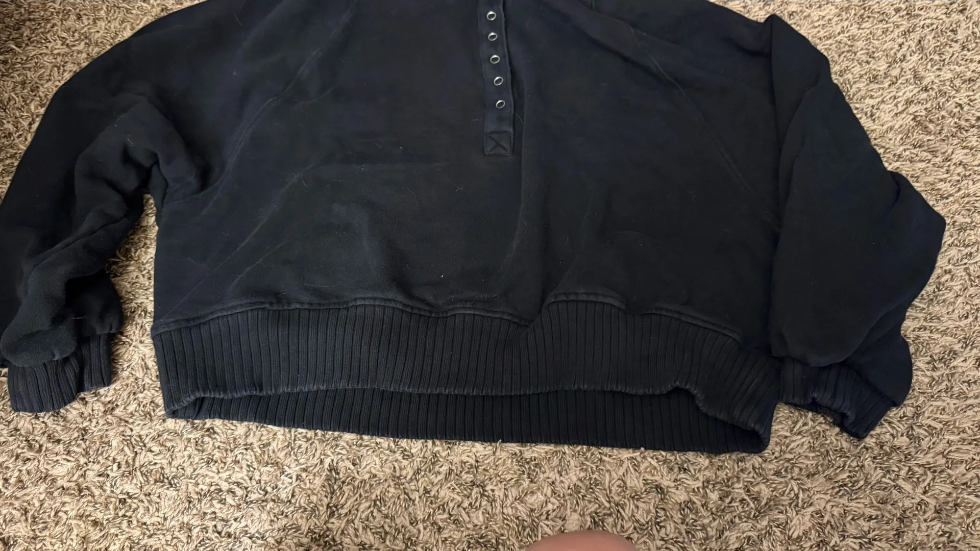 Aerie Quarter-Zip Pullover black - Image 4