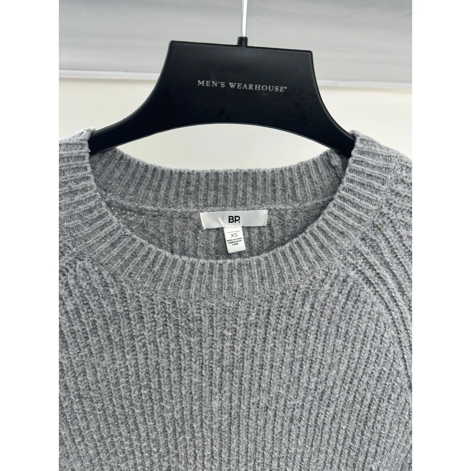 Nordstrom‎ BP Cable Knit Sweater Crewneck Pullover Grey - XS - Image 3