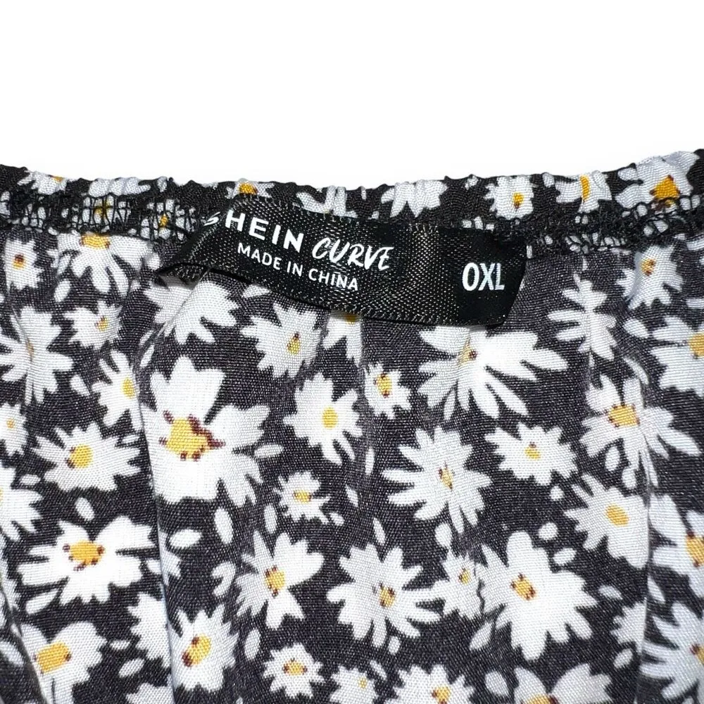 Womens Strapless Sundress Mini Length Sunflower Print Pullover Size 0X - Image 6