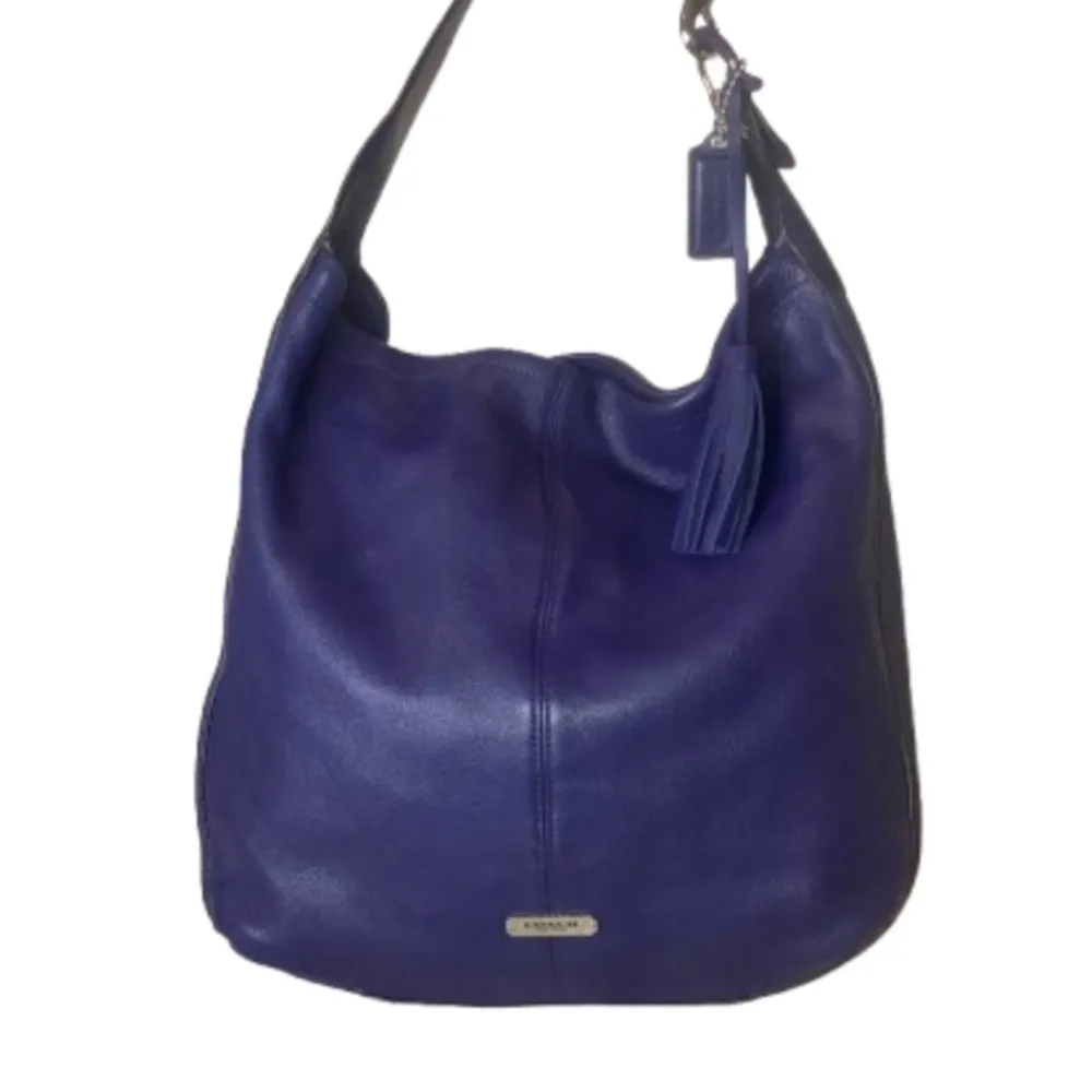 COACH AVERY Pebbled Purple Leather Hobo Shoulder Bag F23309 - Image 13