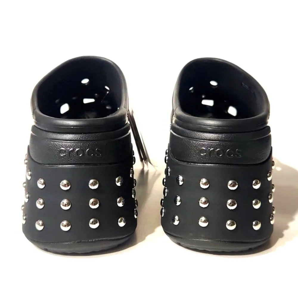 NWT Crocs Siren Studded Clog Heel Black Women's Size 13 Men’s Sz 11 - Image 6