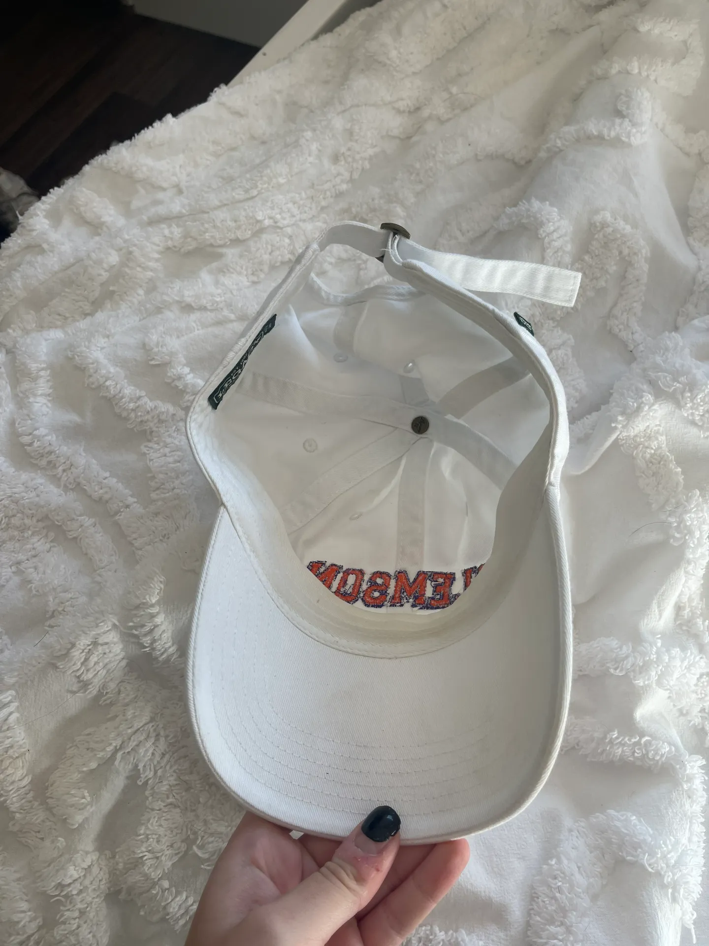 Clemson Baseball Cap White - Image 2