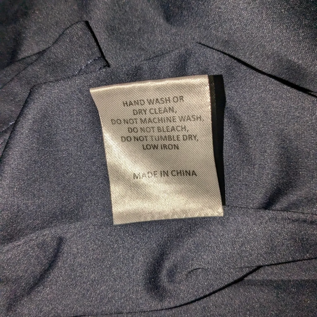 Antropologie Hutch V Neck Color Block Flutter Sleeve Wrap Dress Blue/Lilac Sz M - Image 12