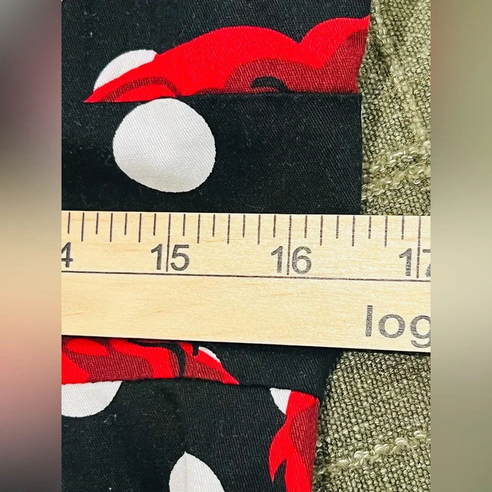 Grace Karin Red roses and black and white polka dots dress. Tea dress L - Image 15