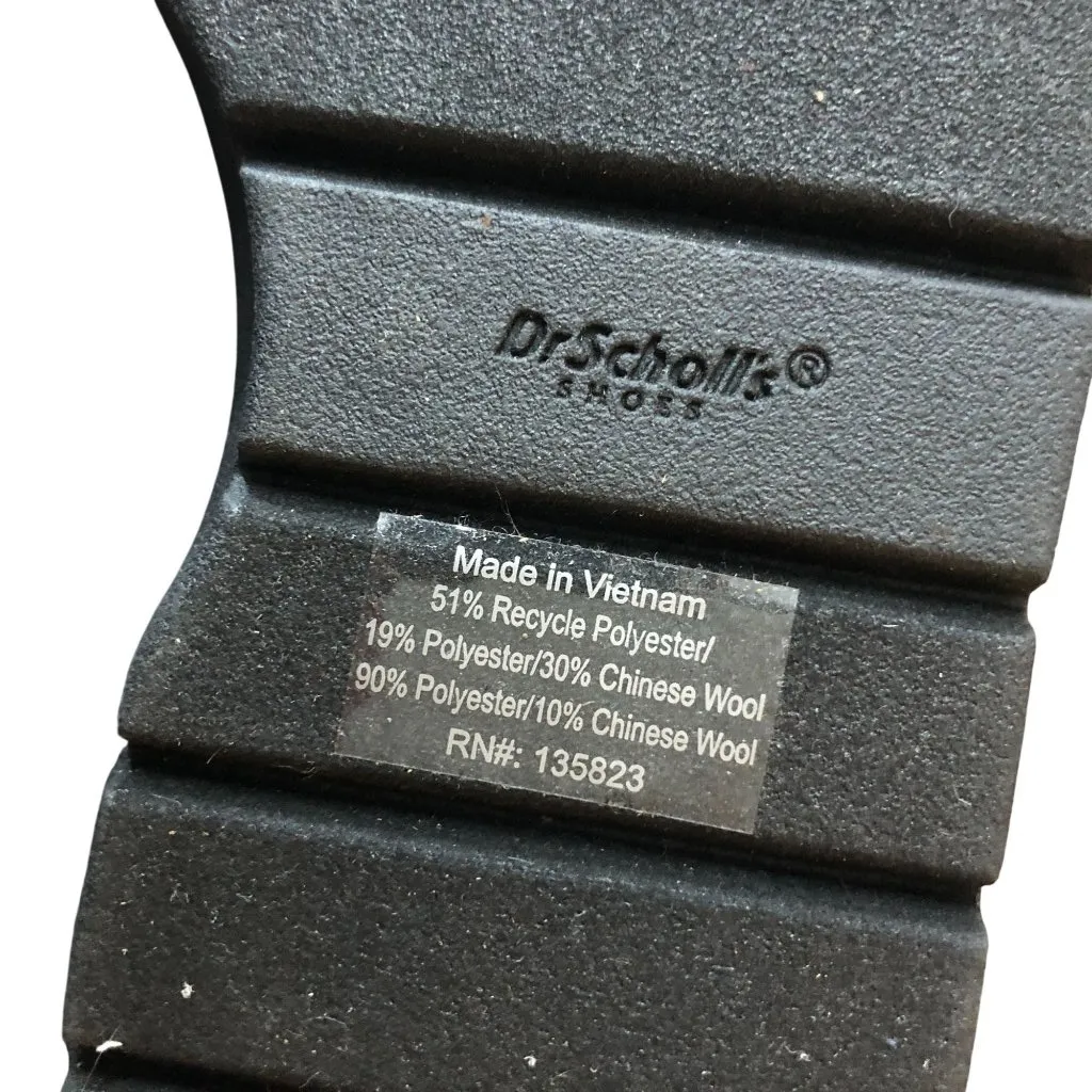 Dr. Scholl's Nice Day Max Wedge Loafers Platform Wool Blend Lace Up Gray 7.5 - Image 8