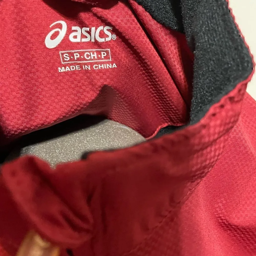 ASICS Womens Small Red Full ZIP Light Jacket - Image 5