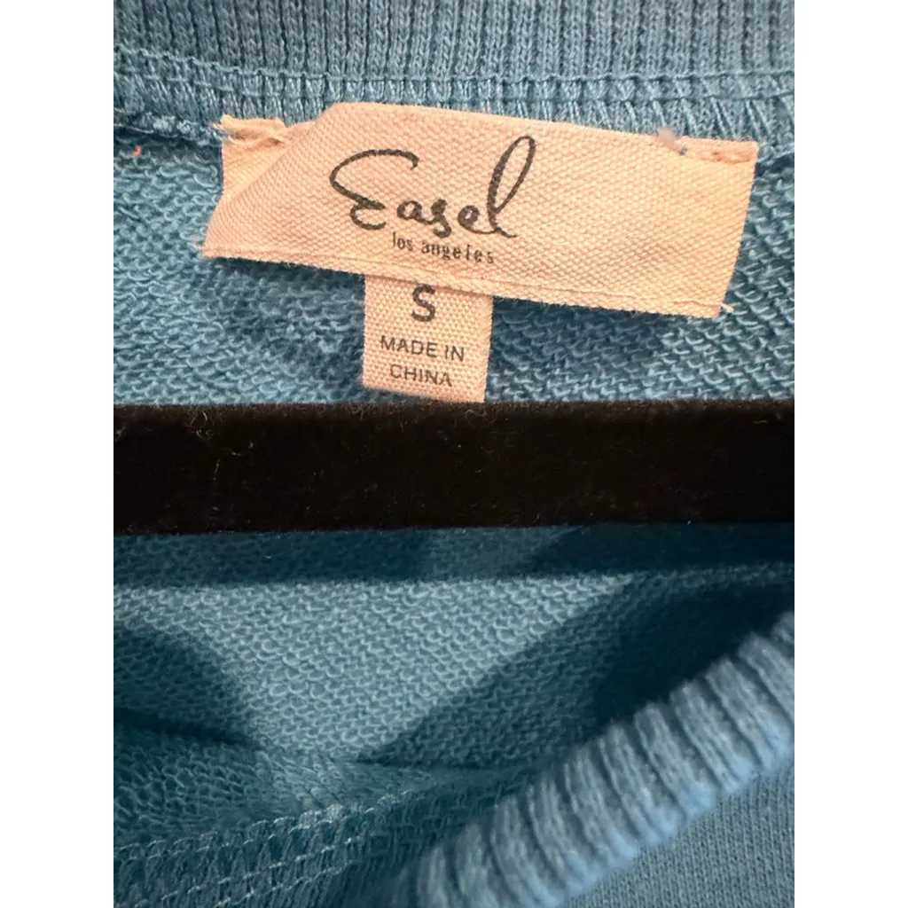 Easel 100% Cotton Color Block Sweatshirt in Multi Colors Size S - Image 9