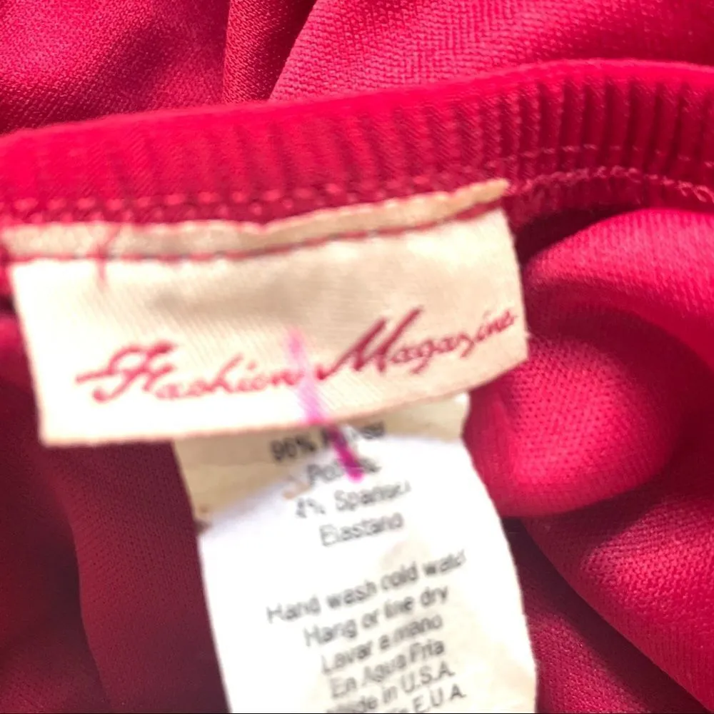 Fashion magazine red cocktail dress - Image 9