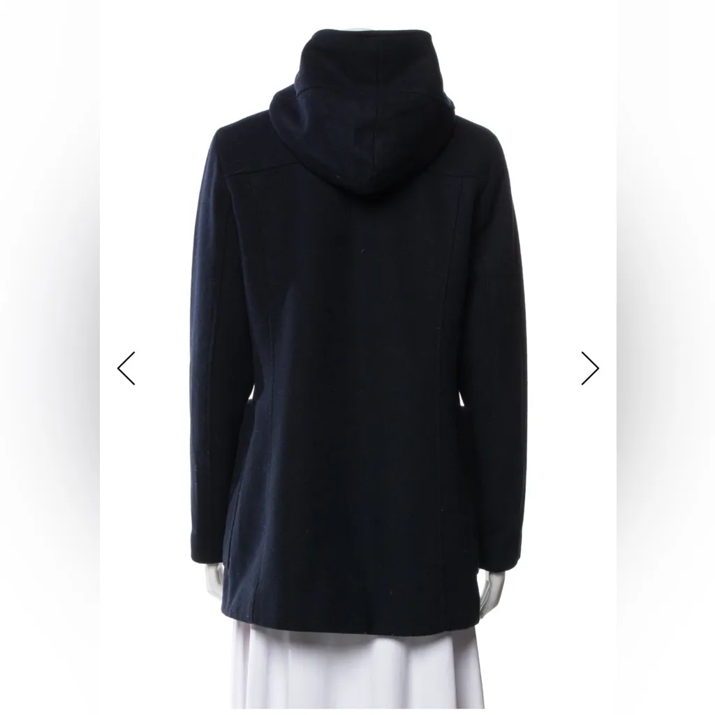 Pendleton Blue Virgin Wool Hooded Toggle Button Coat Women’s 8 - Image 2