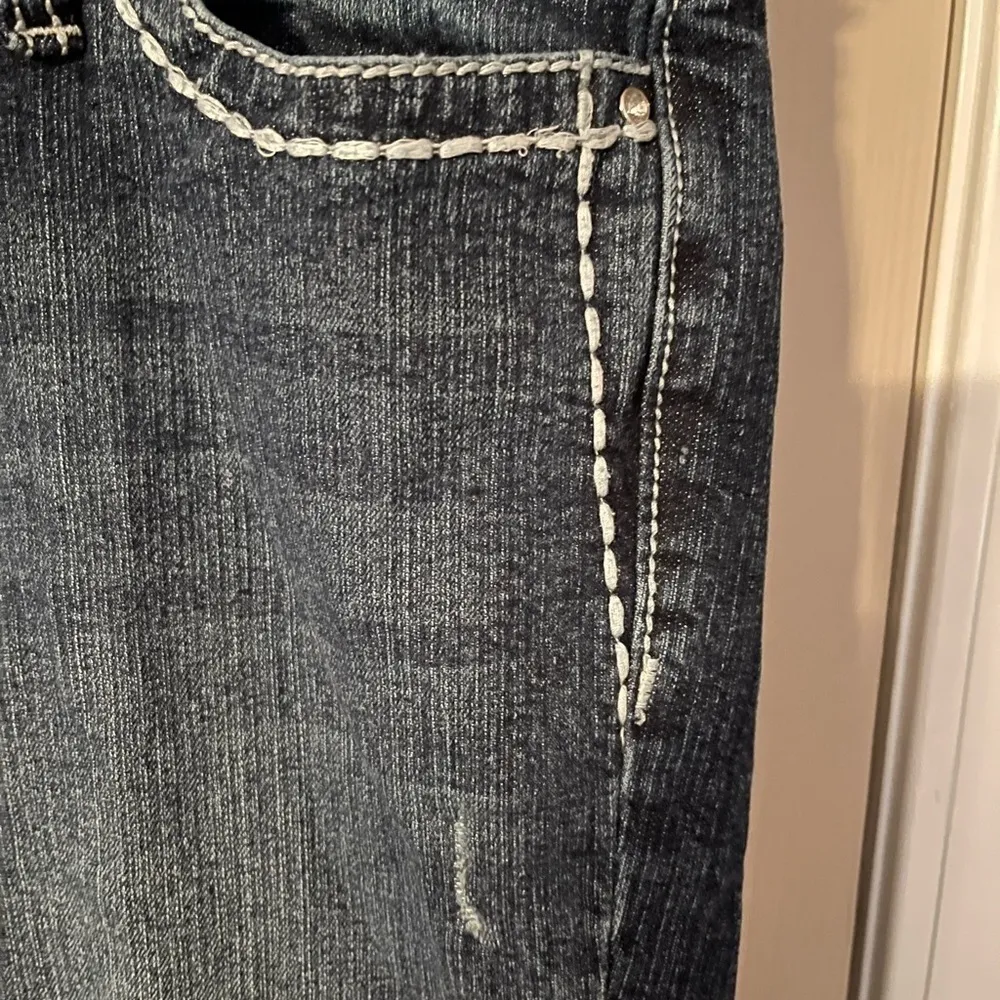 Premier Denim By Rue 21 Low Rise Flare Leg Sequin Pockets Jeans - Image 8