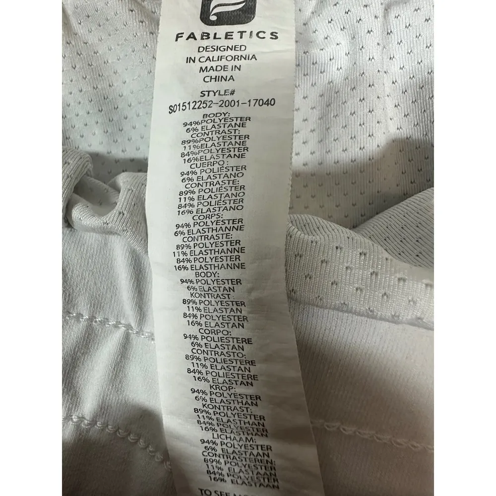 Fabletics Suva Run Shorts II Tropical Bloom Print/White Size Medium Athletic - Image 5