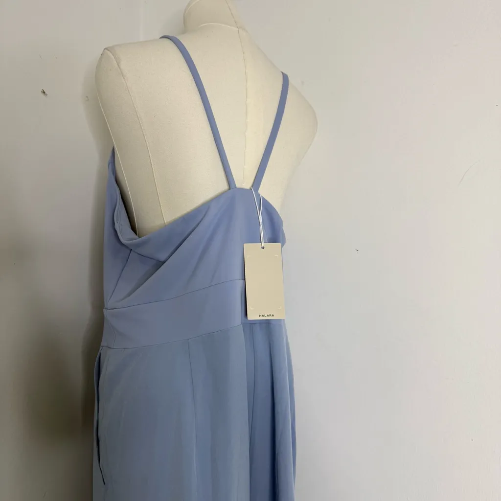 Halara Light Blue Wide-Leg Jumpsuit Size XL NWT - Image 4