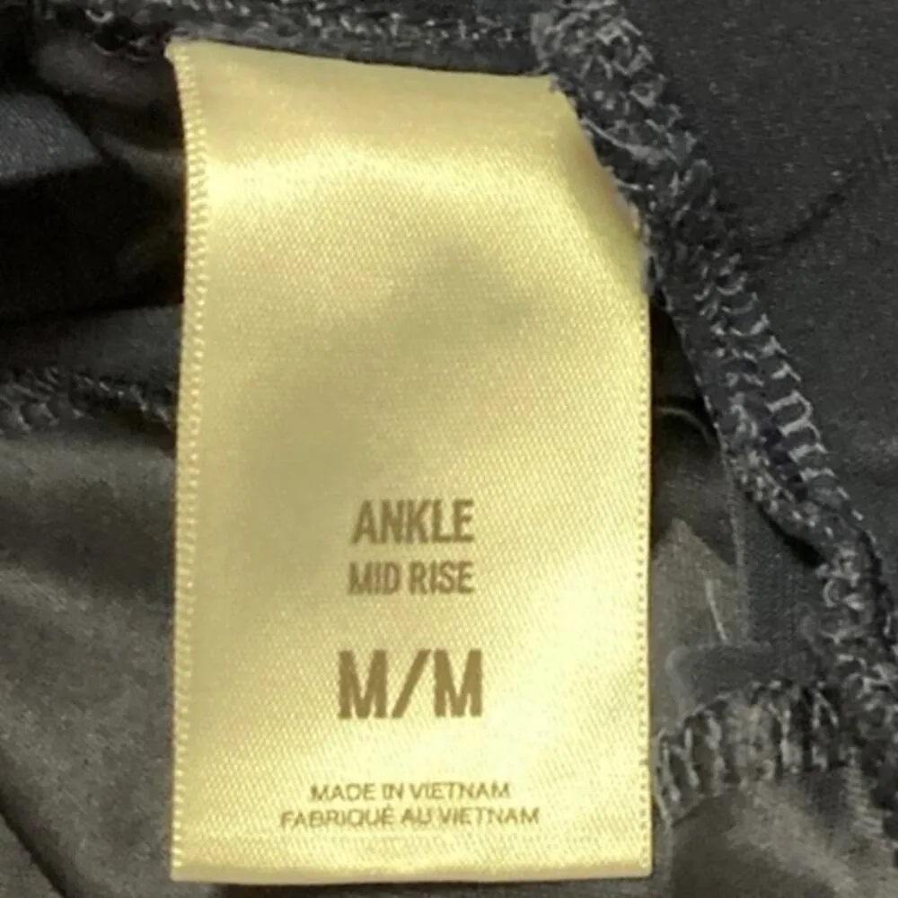 Express Blue Mid Rise Stretchable Straight Leg Career Pleated Dress Pants Size M - Image 5