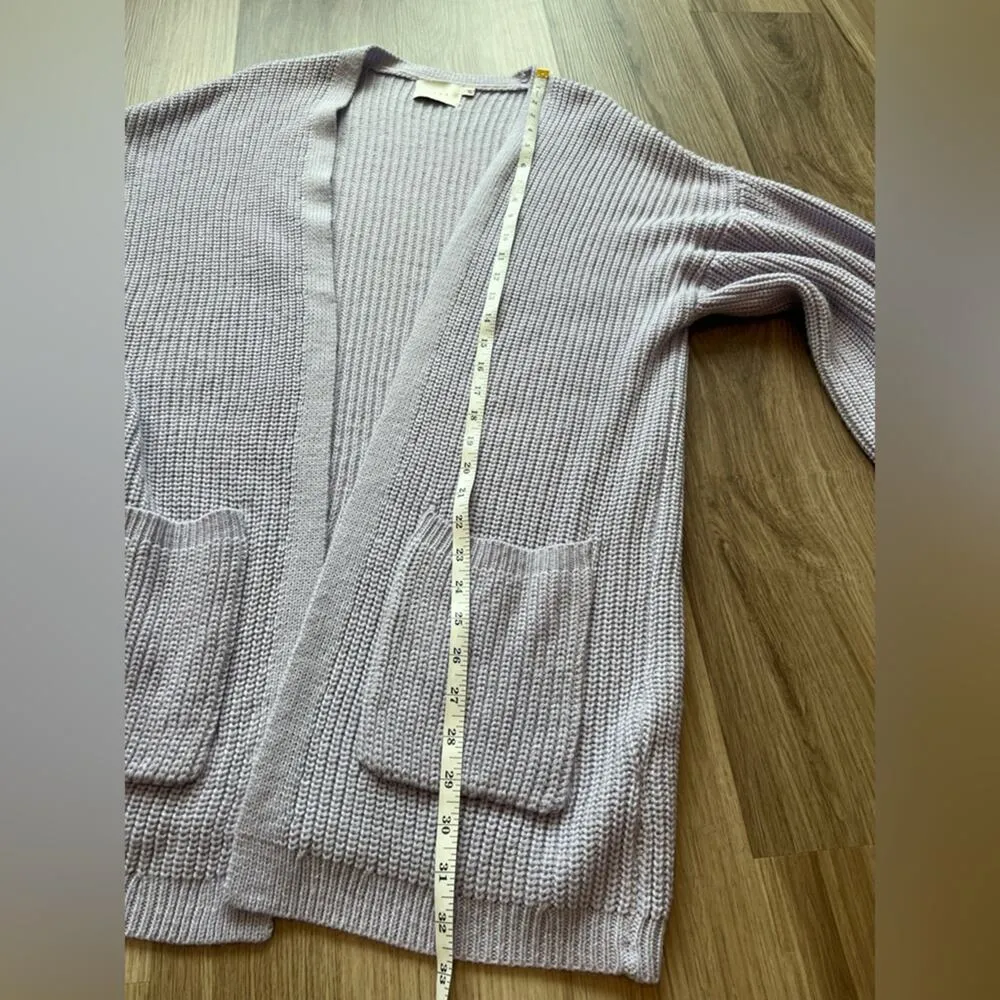Women’s Lush Lavender/Light Purple Cardigan, Size Small Oversized Balloon Sleeve - Image 7