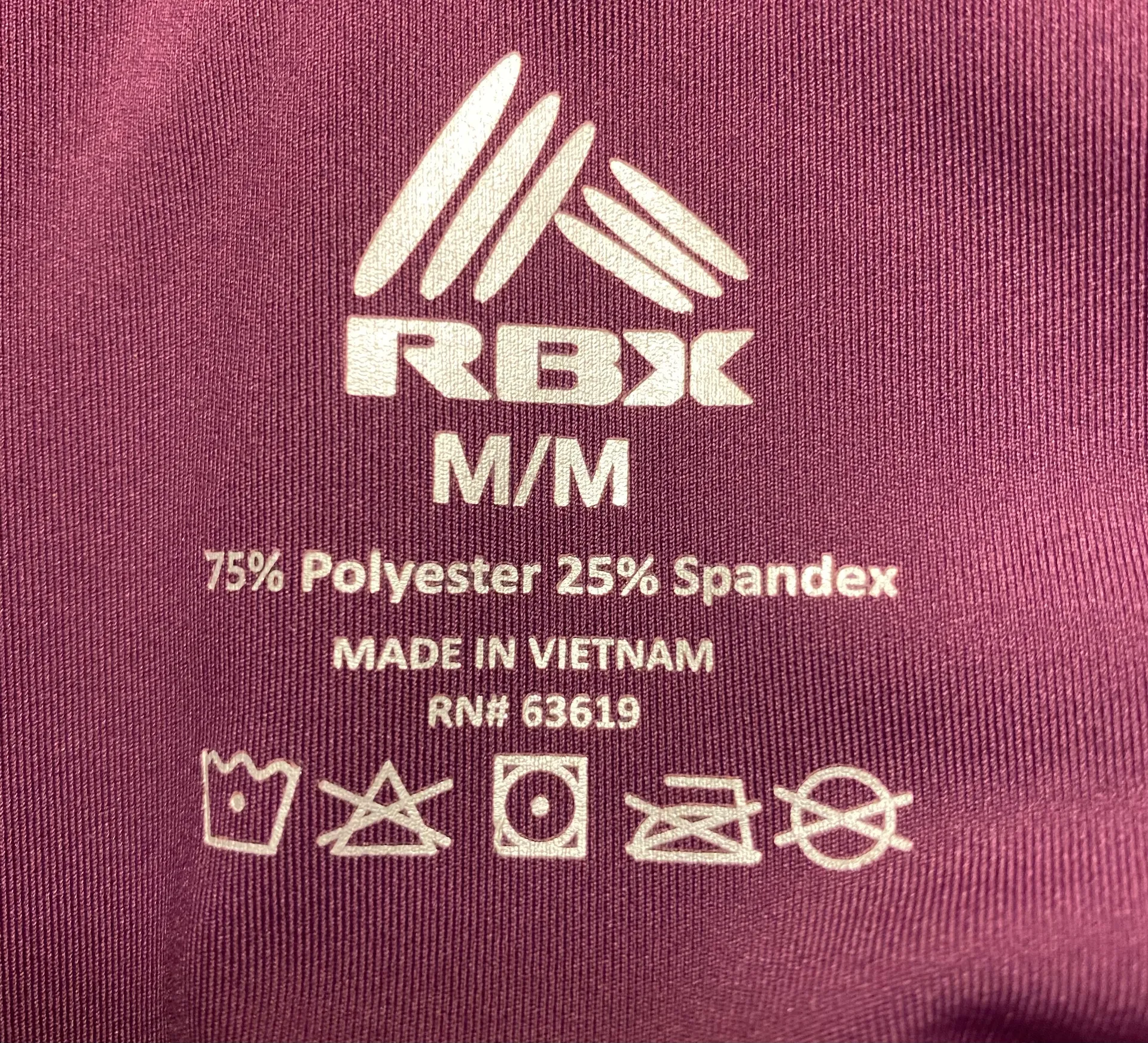 RBX Workout Leggings Purple Size M - Image 3