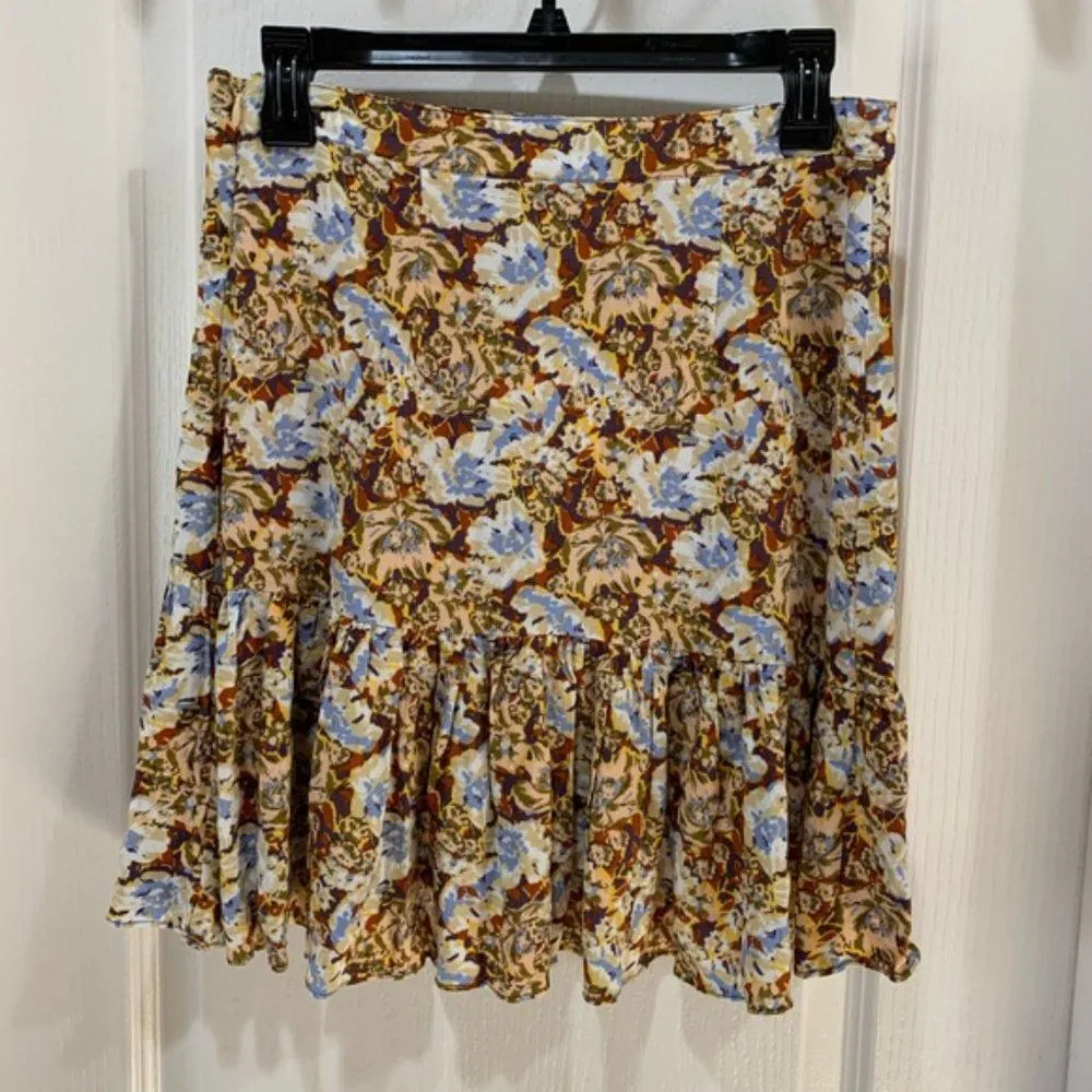 NWT Free People Women's Nadia Faux-Wrap Ruffled SZ 2 - Image 5