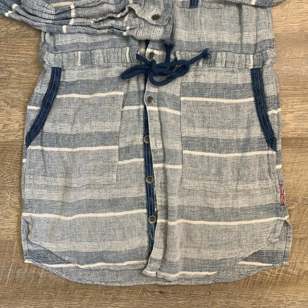 Hudson Jeans Blue Striped SZ S Top - Image 5