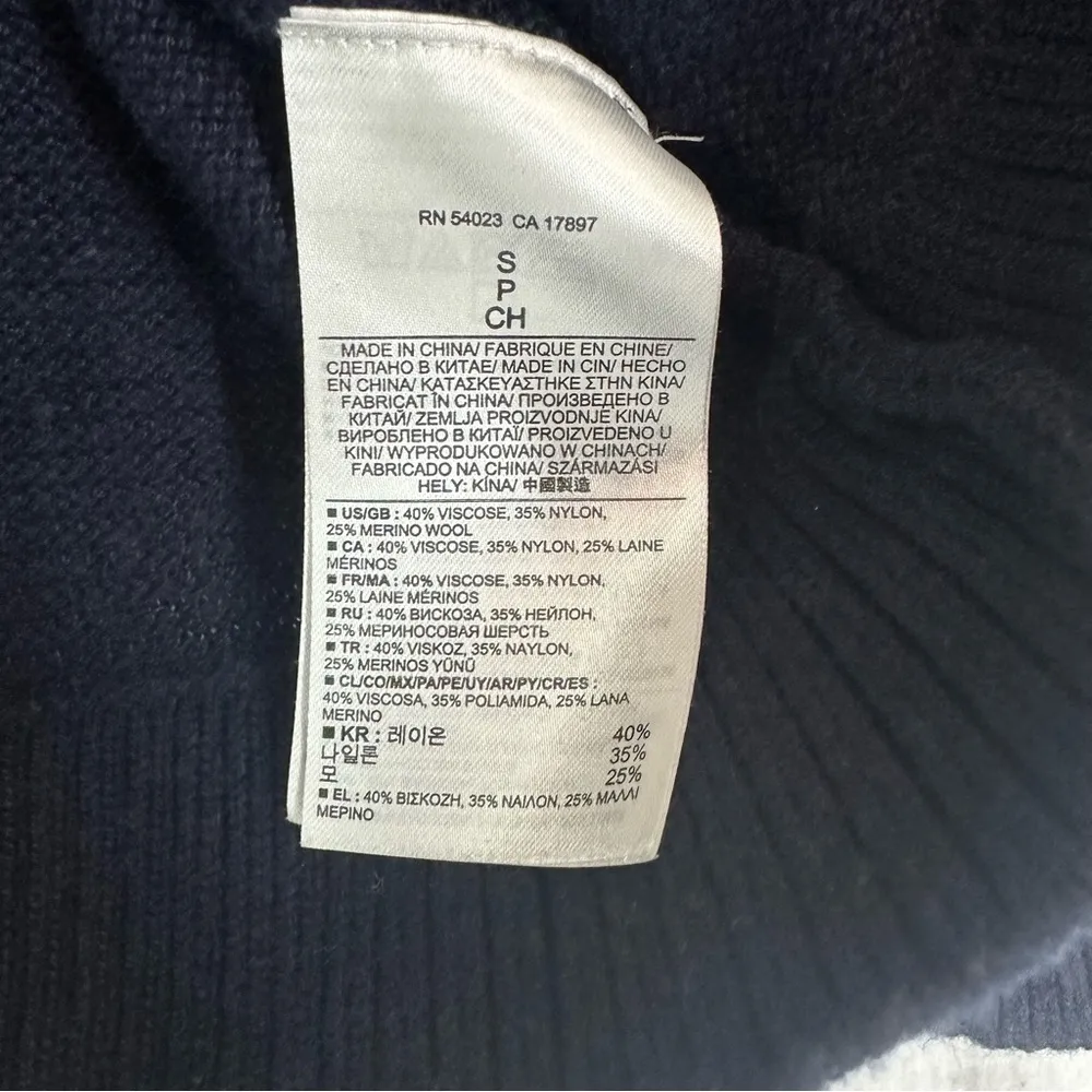 Banana Republic Scoop Neck Knit Basic Pullover Sweater Womens Small Blue - Image 5