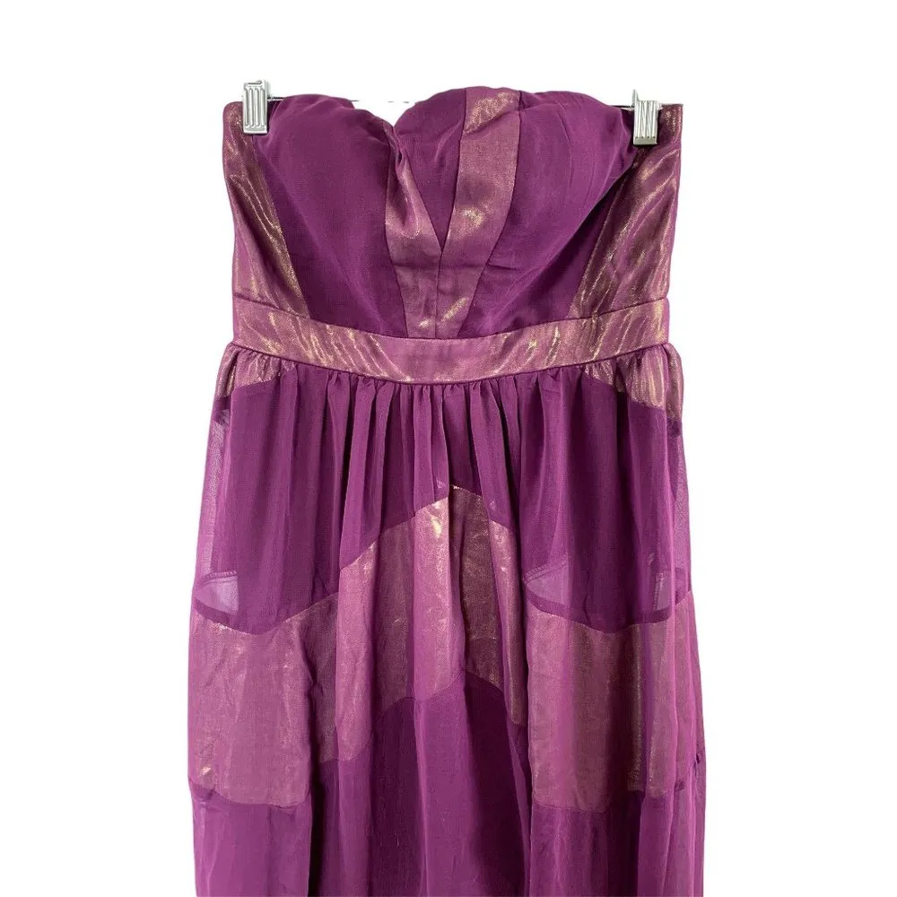 Point Women's Tube Top Dress Purple Size undefined - Image 4